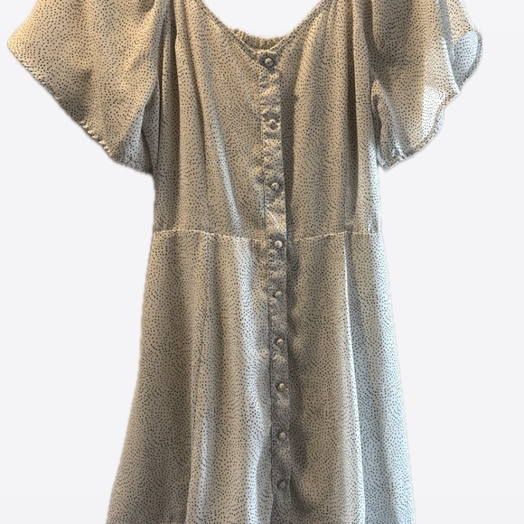 Sienna Sky Dresses & Skirts - Sienna - Polka Dot Button-Down Dress